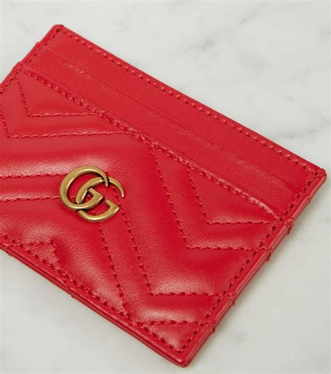 leather card holder gucci|Gucci card holder sale clearance.